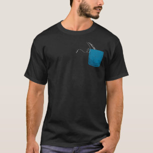 Fisherman Lake Fishing Rod Hobby Fishermen Pocket T-Shirt