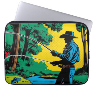Fisherman on Riverbank  Electronics Bag