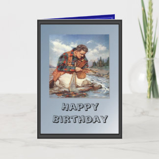 Fisherman on the river card