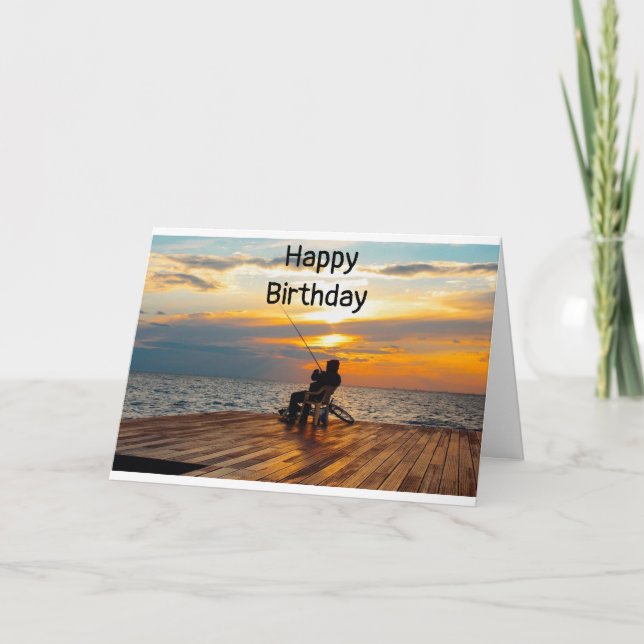 "FISHERMAN" ON YOUR BIRTHDAY CARD (Front)