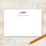 Fisherman Outdoors Fishing Bass Fish Custom Name Card<br><div class="desc">This design features a watercolor striped bass fish with space for a name/text below. Click the customise button if you would like to adjust the design elements and/or further modify the text! Variations of this design, additional colours, as well as coordinating products are available in our shop, zazzle.com/store/doodlelulu. Contact us...</div>