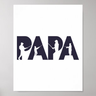 Fisherman Papa Funny Fisher Dad Fishing Father Gif Poster