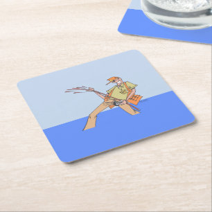 Fisherman paper coasters