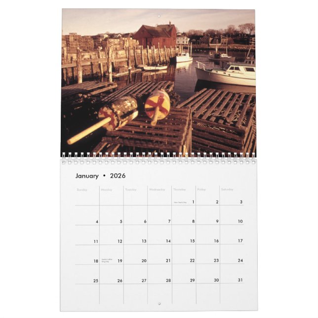Fisherman Photography Calendar (Jan 2026)