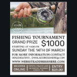 Fisherman Portrait, Fishing Tournament Event Flyer<br><div class="desc">Fisherman Portrait,  Fishing Tournament Event Advertising Flyers By The Business Card Store.</div>
