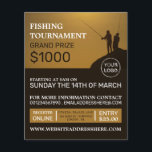 Fisherman Portrait, Fishing Tournament Event Flyer<br><div class="desc">Fisherman Portrait,  Fishing Tournament Event Advertising Flyers By The Business Card Store.</div>