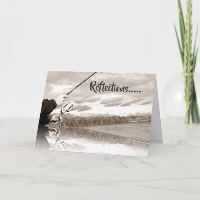 FISHERMAN ***REFLECTIONS OF TIMES SHARED**** CARD (Front)