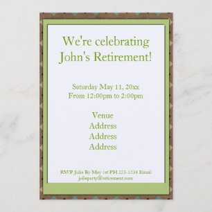 Fisherman Retirement Invitation