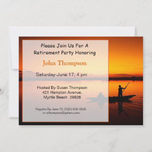 Fisherman Retirement Invitation