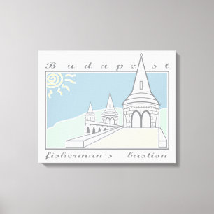 Fisherman´s Bastion, Budapest, Hungary, Magyar Canvas Print