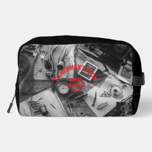 Fisherman’s Deck Black and White Dopp Kit