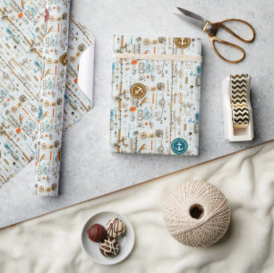 Fisherman’s Deck Wrapping Paper