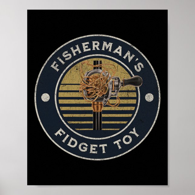 Fisherman’s Fidget Toy Fishing Fidget Spinner  Poster (Front)