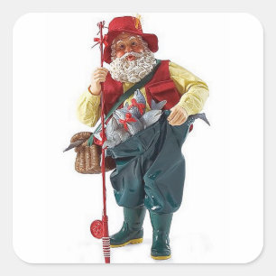 **FISHERMAN SANTA** STICKERS
