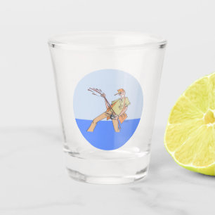 Fisherman shot glass