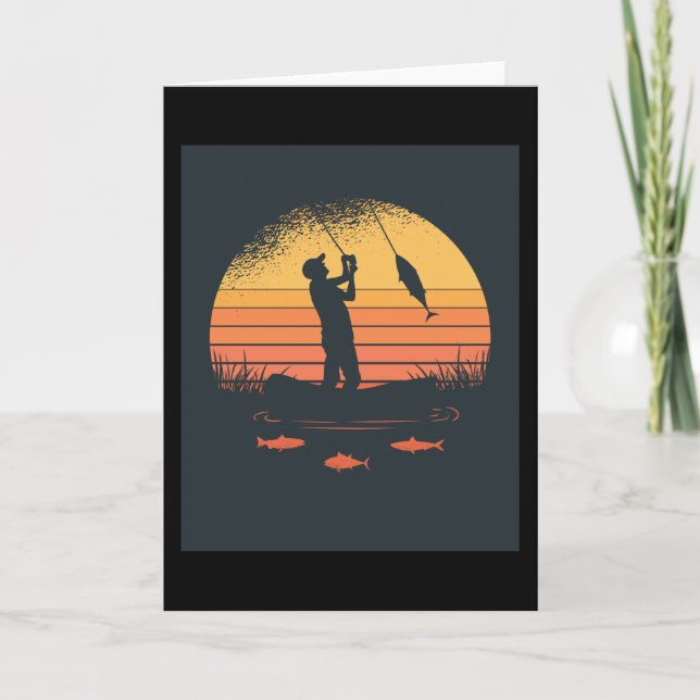 FISHERMAN SUNSET CARD (Front)