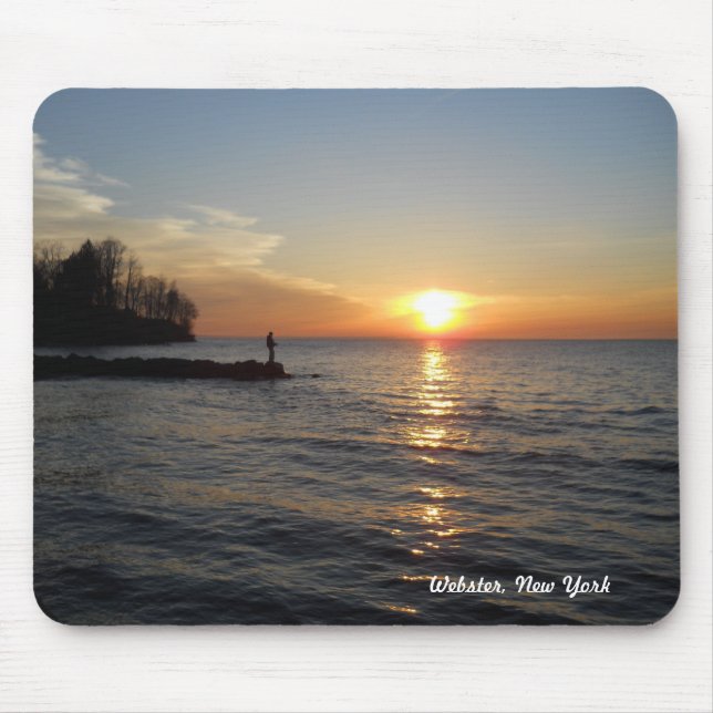 Fisherman & Sunset Mouse Mat (Front)