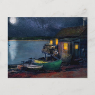 Fisherman - The Fisherman's Cabin 1915 Postcard