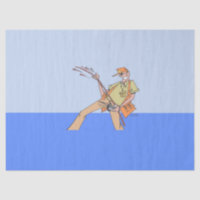 Fisherman tissue paper