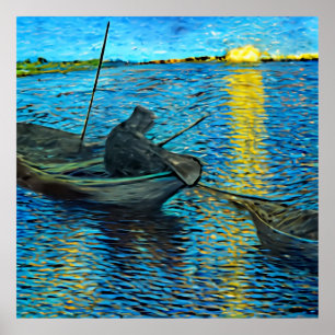 Fisherman -  van gogh poster & prints