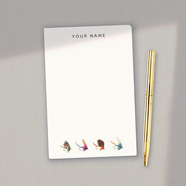 Fisherman Vintage Fly Fishing Flies Post-it Notes (Creator Uploaded)