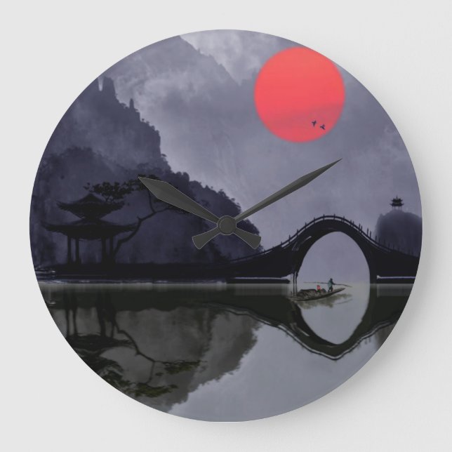 Fisherman Wall Clock (Front)