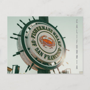 Fisherman Wharf, California Postcard