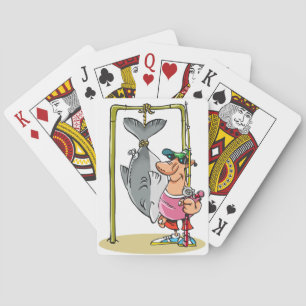 Fisherman With His Catch Playing Cards
