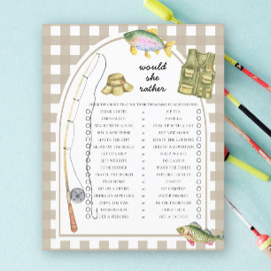 Fisherman Would She Rather Baby Shower Game