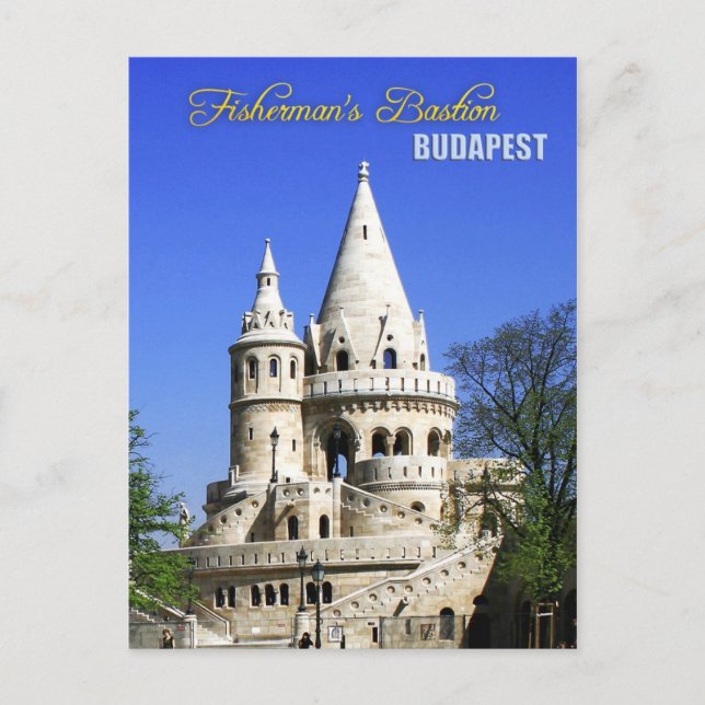 Fisherman's Bastion, Castle District, Budapest Postcard (Front)