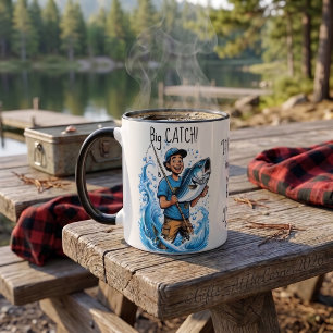 Fisherman's Big Fish Catch Funny Quote Mug