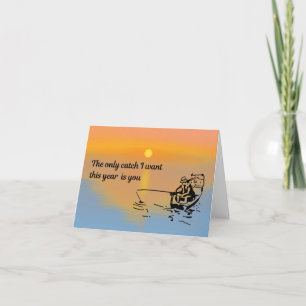 Fisherman's Catch Valentine's Day Card