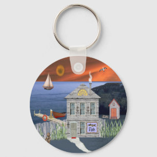 Fisherman's Cottage Keychain