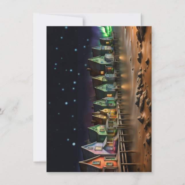 Fisherman's Cove Shoppes Folk Art Holiday Card (Front)