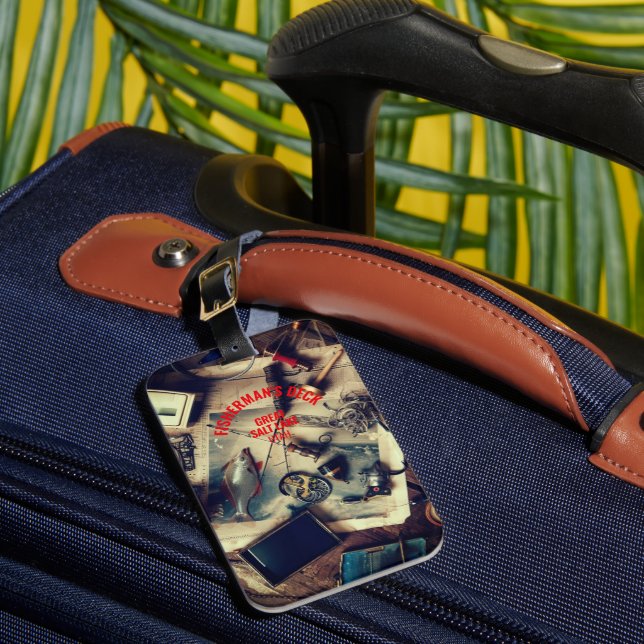 Fisherman's Deck Photo Luggage Tag (Front Insitu 1)