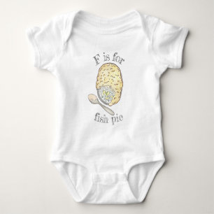 Fisherman's Fish Pie UK British Pub Food Cuisine Baby Bodysuit