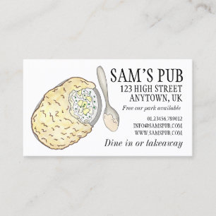 Fisherman's Fish Pie UK British Pub Food Cuisine Business Card