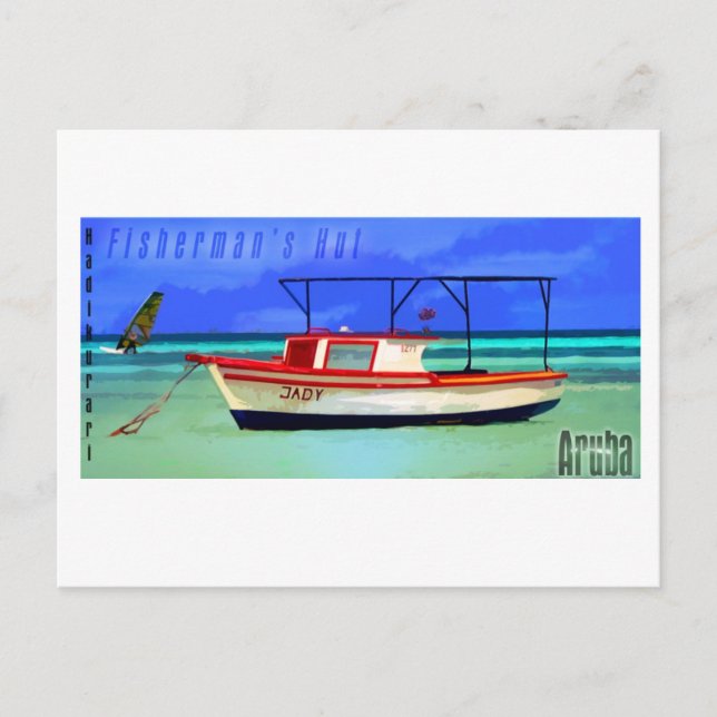 Fisherman's Hut Aruba Postcard (Front)