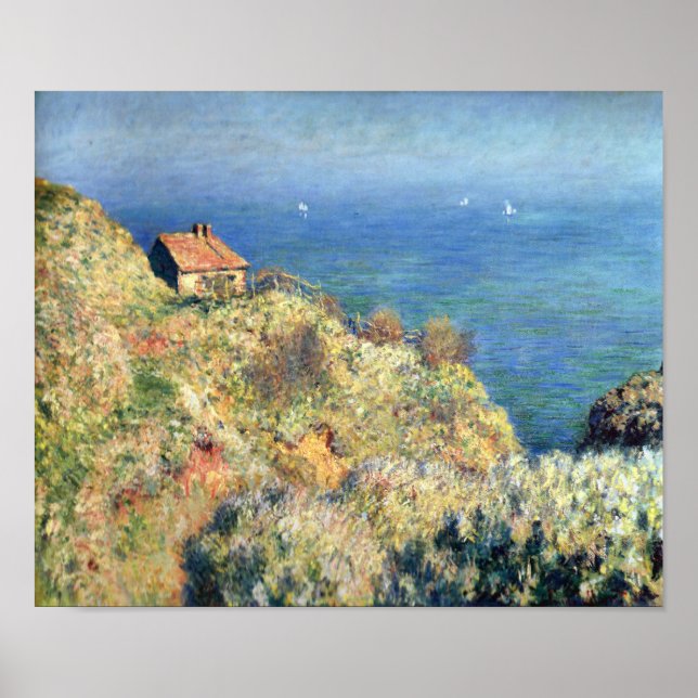 Fishermans Hut at Varengeville by Monet Print (Front)