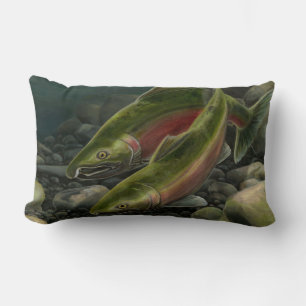 Fisherman's Pillow Fishing Art Decor Gifts Art