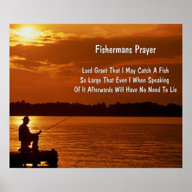 Fisherman's Prayer Poster 24" x 20", Paper-Matte) (Front)