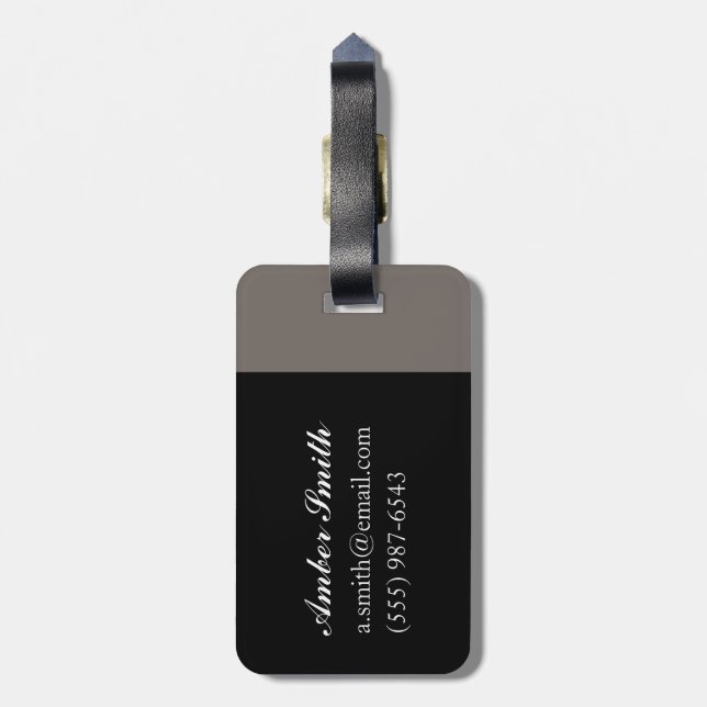 Fisherman's Quay Salcombe 2 Luggage Tag (Back Vertical)