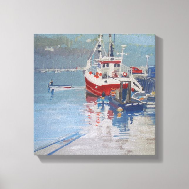 Fisherman's Quay Salcombe Canvas Print (Front)