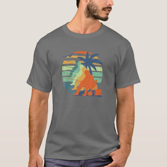 Fisherman's Ruler Size Chart Funny Fishing Size Gu T-Shirt (Front)
