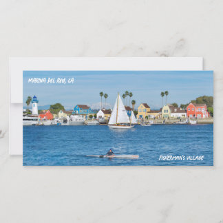 Fisherman's Village - Marina Del Rey, CA Thank You Card