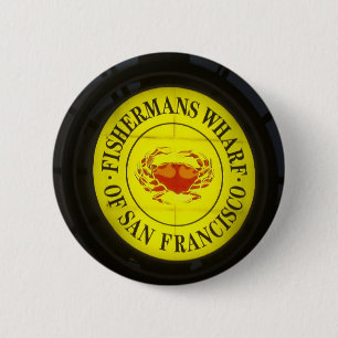 fisherman's Wharf of San Francisco 6 Cm Round Badge