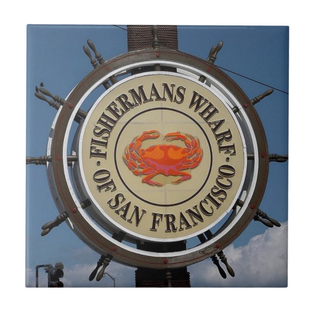 Fisherman's Wharf San Francisco Tile (Front)
