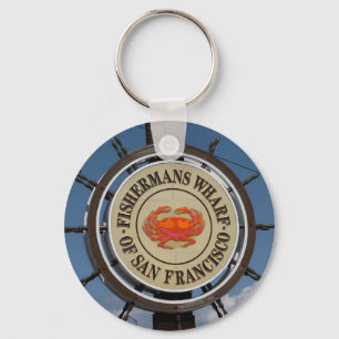 Fisherman's Wharf Sign Key Ring