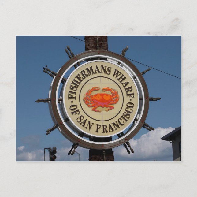 Fisherman's Wharf Sign Postcard (Front)