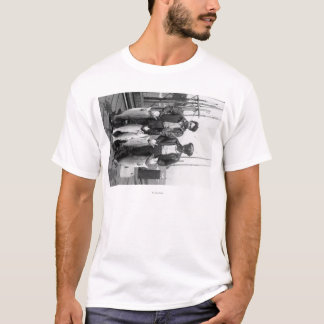 Fishermen and Salmon on Docks, Washington T-Shirt